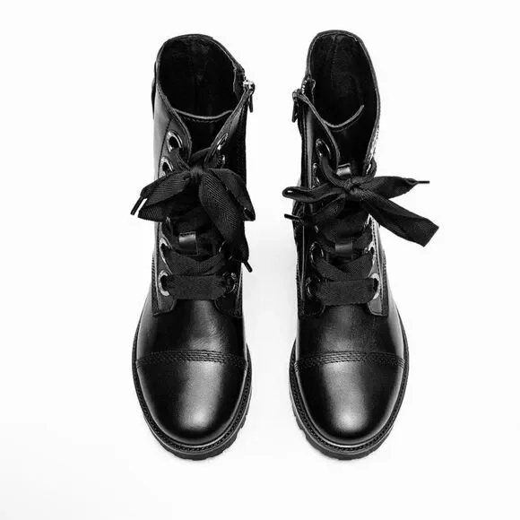 Zadig & Voltaire Joe Lug Sole Leather Combat Boot NIB 37 - Picture 7 of 14